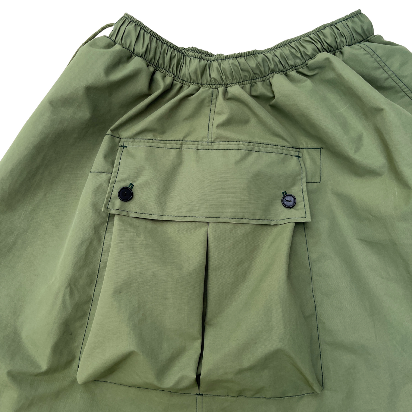 Pleated Pocket Skirt - Army Green