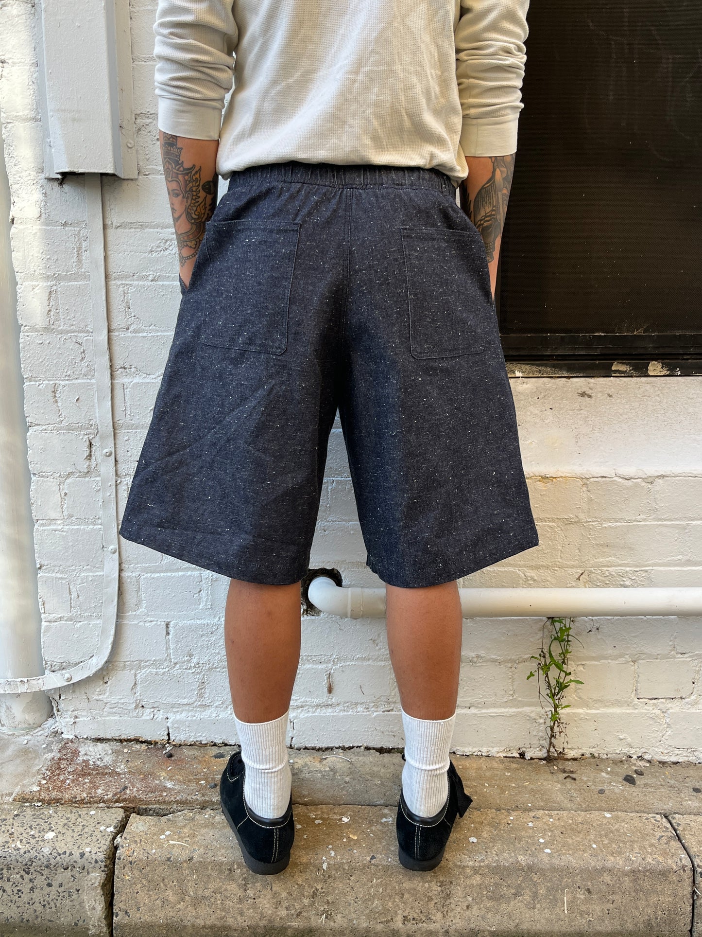 Super Easy Shorts (USN) - Japanese Nep Denim 9.5oz