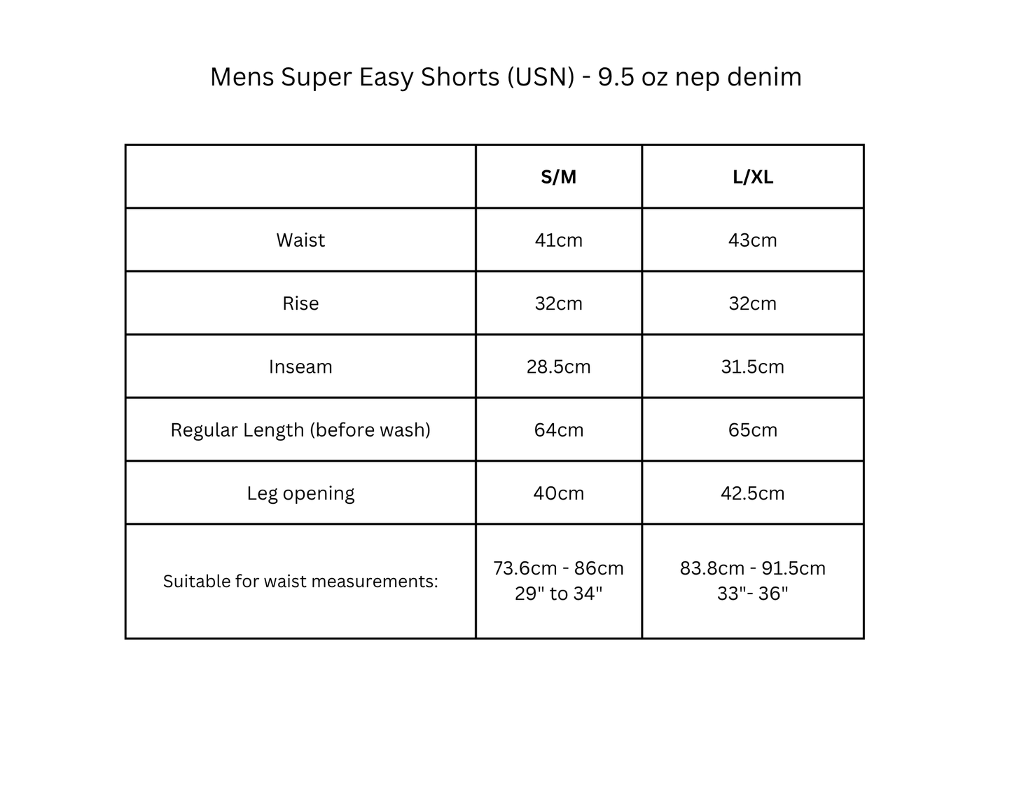 Super Easy Shorts (USN) - Japanese Nep Denim 9.5oz