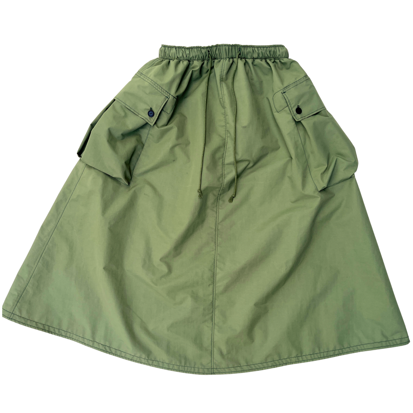 Pleated Pocket Skirt - Army Green