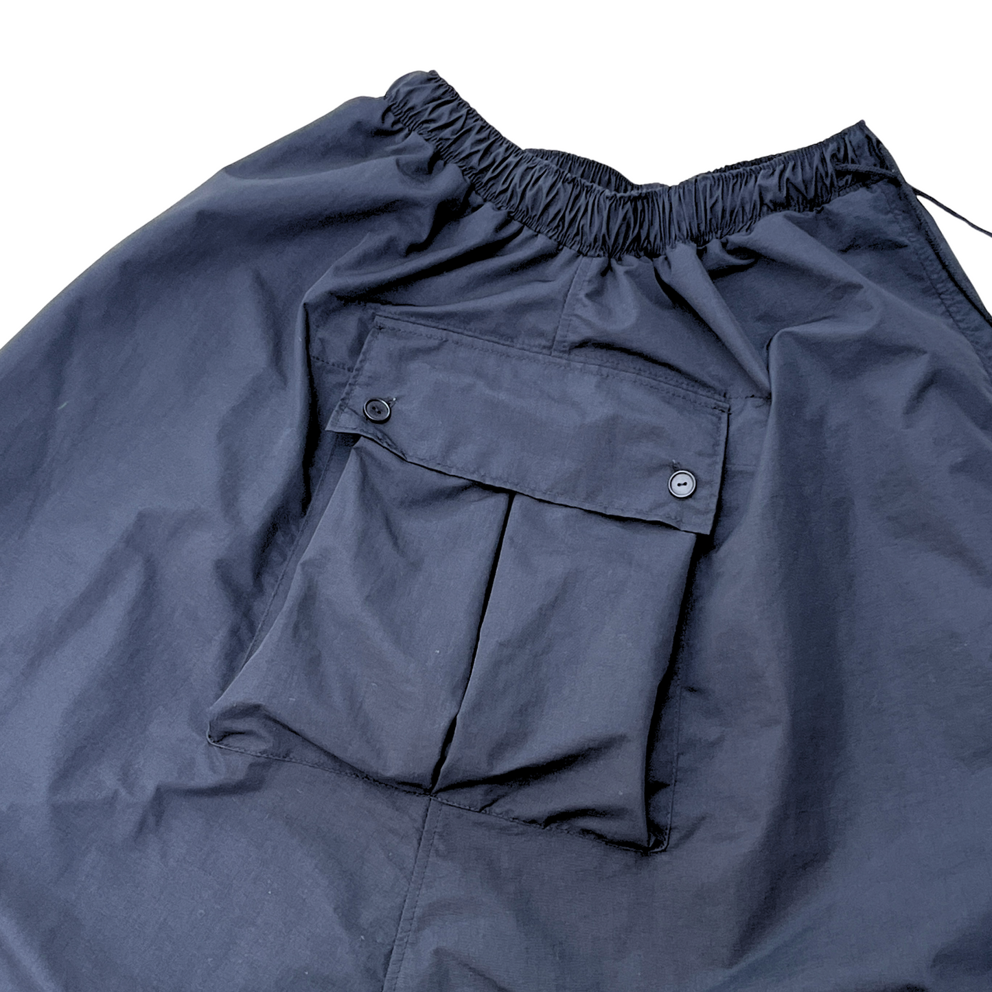 Pleated Pocket Skirt - Black