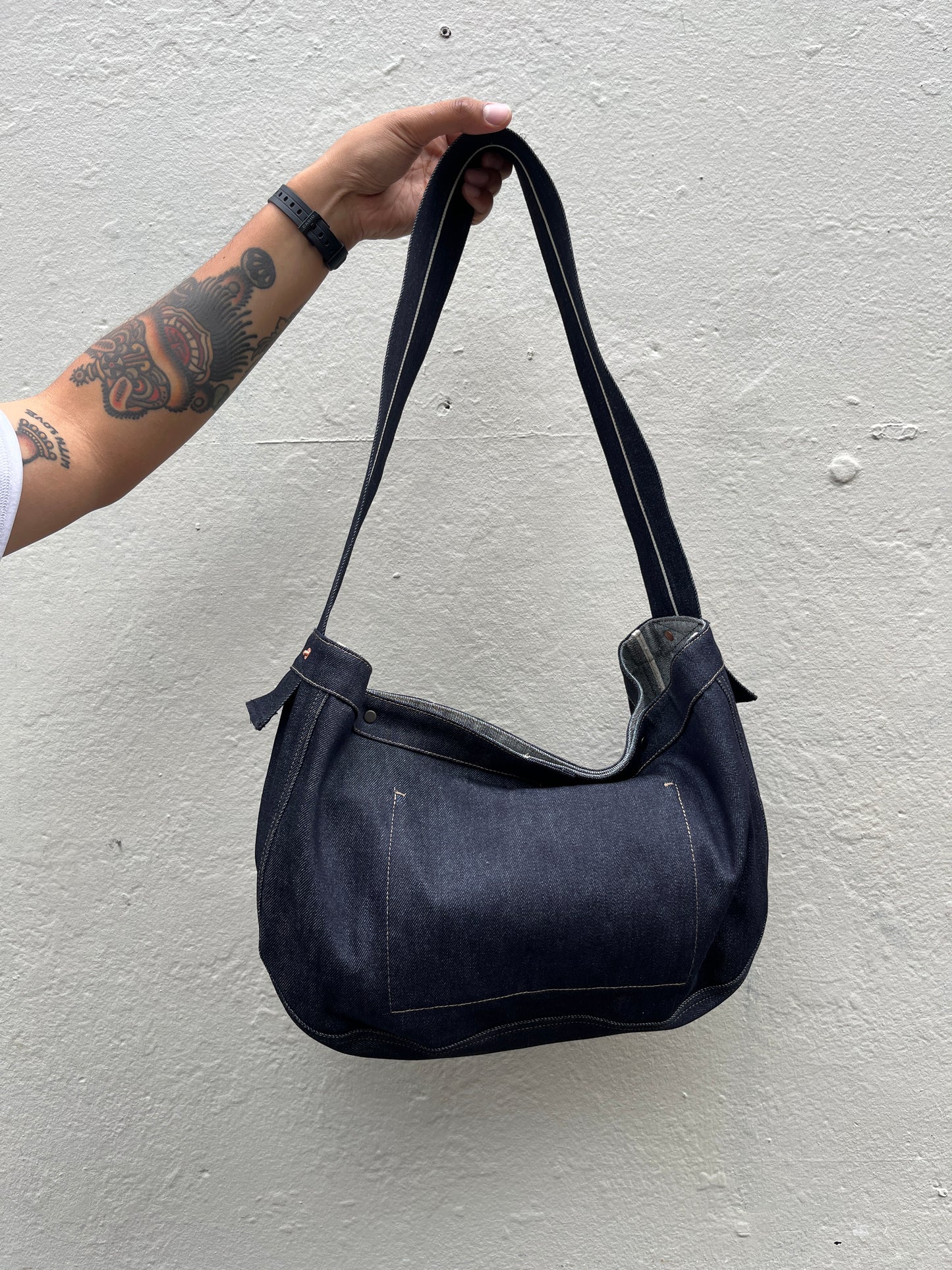 Newspaper Bag  - Selvedge Denim 9oz